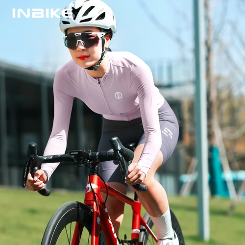 INBIKE Pro-Camiseta de manga larga para mujer, ropa transpirable de verano para ciclismo de montaña con bolsillos, ropa de secado rápido