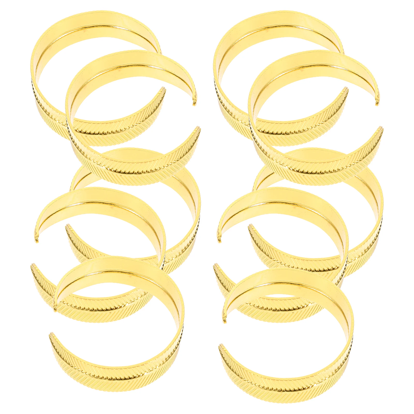 

12 Pcs Metal Napkin Rings Dinner Table Decorations Holders Dining Napkins Cloth Buckle for Party Fancy Banquet