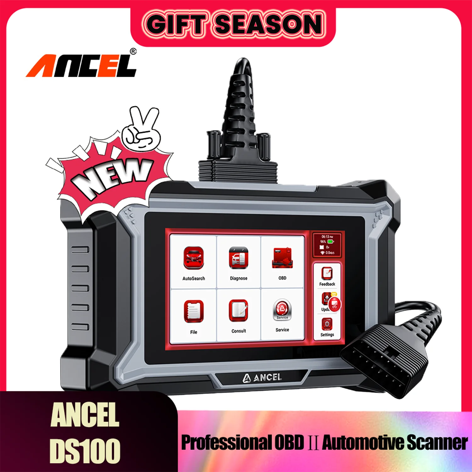 

ANCEL DS100 OBD2 4 System Diagnostic Tool Diagnostic Tool Check Engine Light Bleed cars accessories