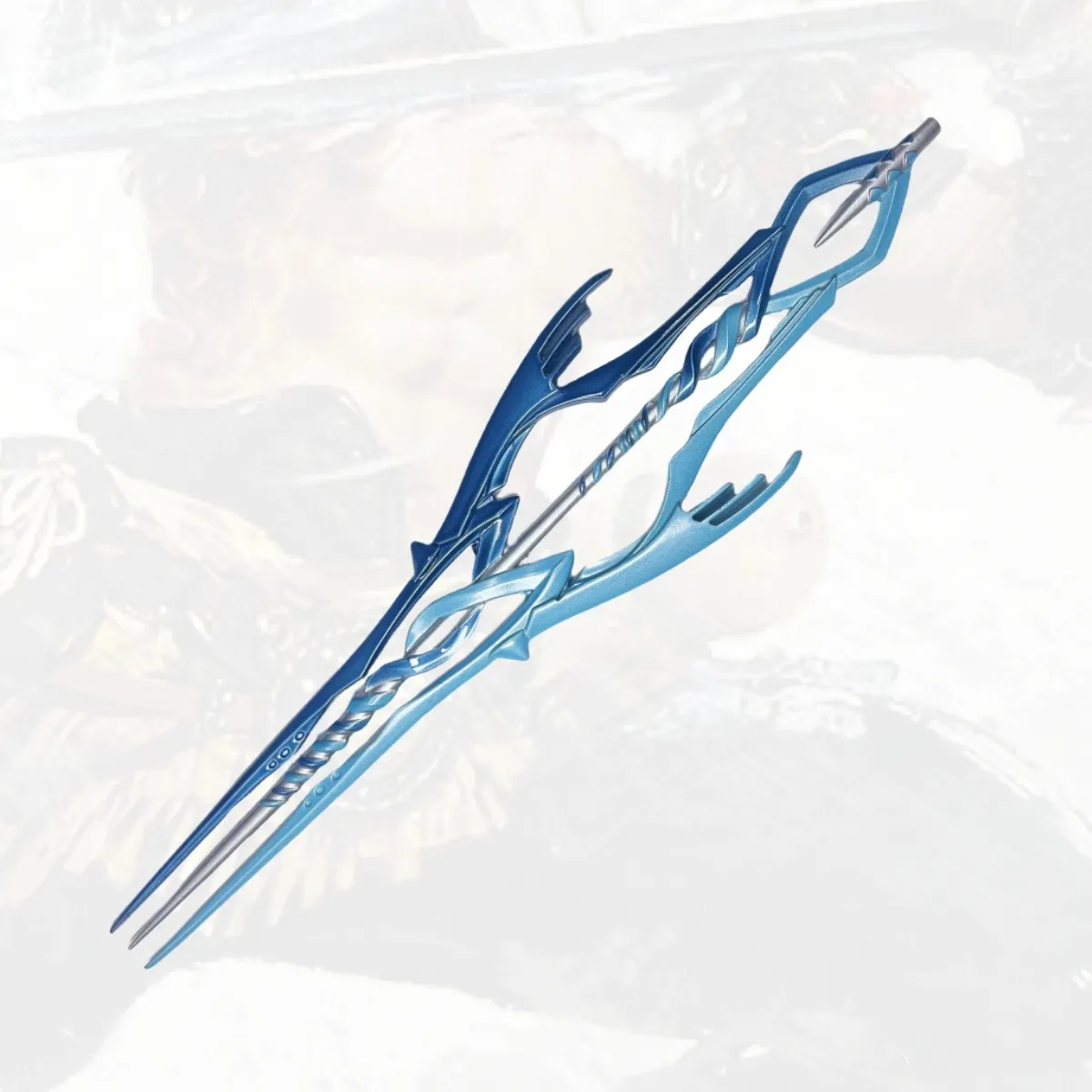 

8.66inch 22cm Zinc Alloy Evangelion Cassius Blue Spear Unsharpened Sword Safe Blade Cosplay Accessories Prop Toy Birthday Gift