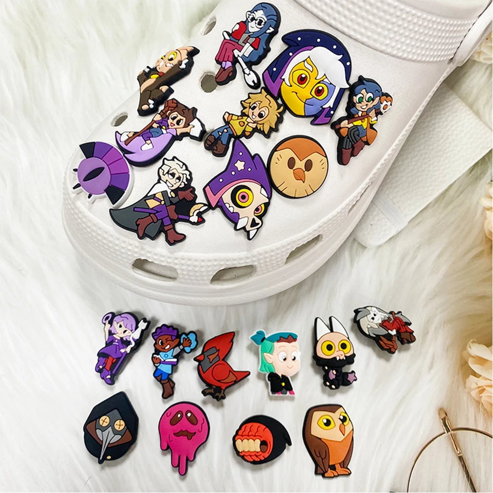 20 Stück Cartoon The Owl House für Serie PVC-Schuh-Charms, Zubehör, passend für Armbänder mit Loch, DIY, abnehmbare Kreativitätsgeschenke – Detail 5