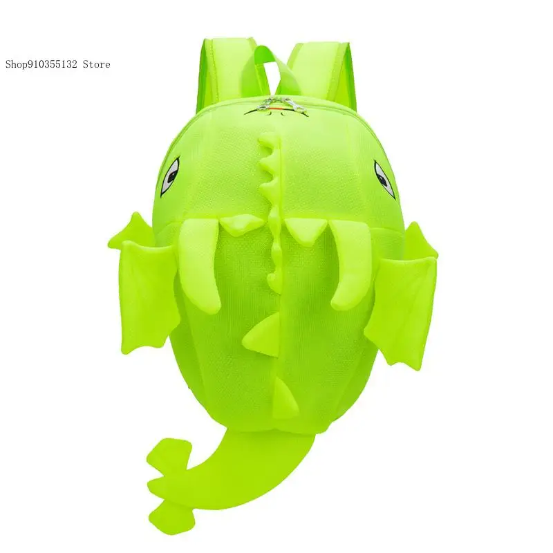 Cartoon Cute Candy Color 3D Dinosaur Chameleon Backpack Men Women