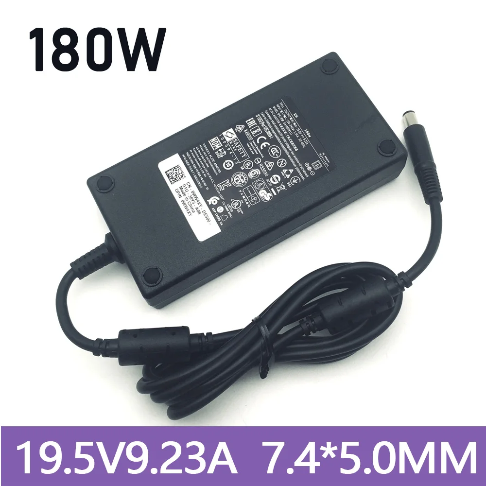 Adaptador de CA genuino de 180W 19,5 V 9,23A para DELL Alienware Precision DA180PM111 FA180PM111 fuente de alimentación del cargador del ordenador portátil