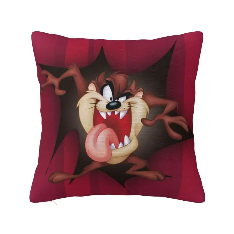 Custom Taz Tasmanians Devils Cushion Cover 3D Print Square Throw Pillow Case for Living Room Pillowcase Home Decoration