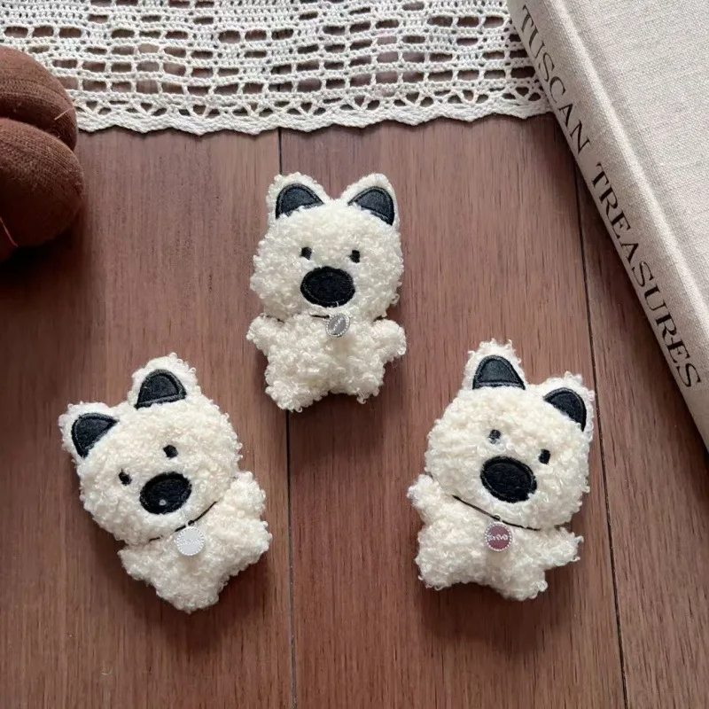 Premium Stuffed Plush Cartoon Puppy Dog Toy DIY Handmade Soft Cute for Shoes Hat Scarf Keychain Clothing Accessory