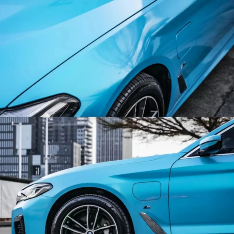 

Карбины небесно-голубой самовосстанавливающийся 1,52*16,5 м ТПУ, меняющая цвет, защитная пленка для краски PPF, рулонная пленка для автомобильной пленки из ТПУ