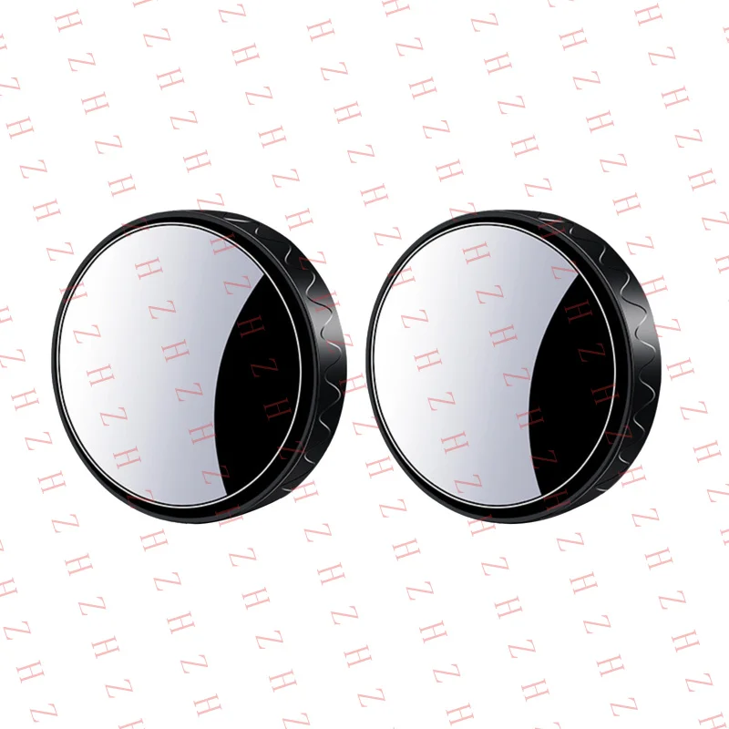 U+ 2 Pack Round Blind Spot Mirror For Car With Suction Cup 360° Rotatable ABS