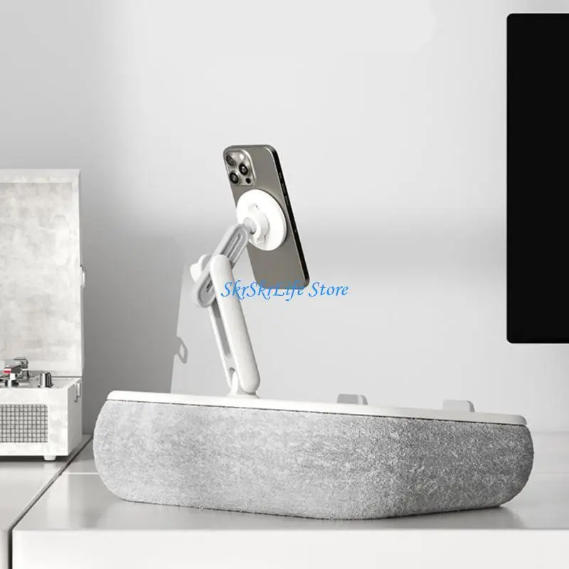 E65E Universal Tablet Pillow Stand with 180 Degree Adjustable Arm and Tray accommodates 4.7 to 33 Devices