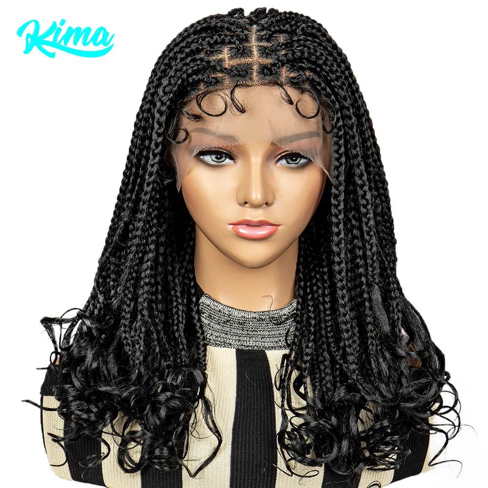 New Arrival Synthetic Lace Front Wig Braided Wigs Square Knotless Box Braids Wigs for Black Women 9x6 Lace Front Wig