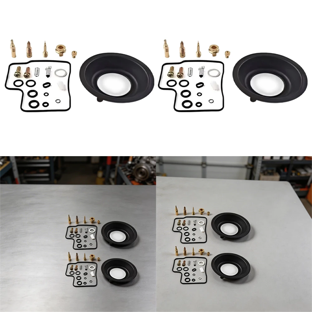 42Pcs Carburetor Repair Kit Metal Black For Honda VT700C Shadow 1984-1986 VT750C 1983 Motorcycle Rebuild Replacement Parts