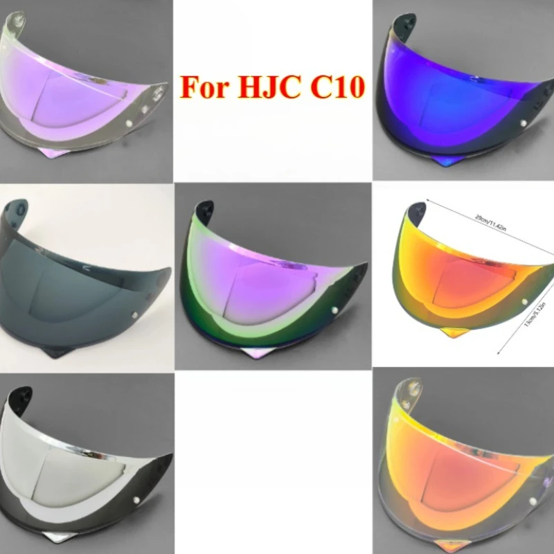 

1PCS Motorcycle Helmet Visor Lens for HJC C10 Replace Anti-UV Anti-Scratch Dustproof WindShield Motorcycle Accessories
