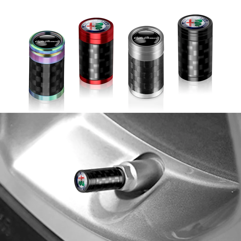 

4 шт., колпачки для клапанов автомобильных колес, авто эмблема, пылезащитная декоративная крышка для Alfa Romeo Mito Giulietta Myth 147 GTA GTO Gt 159 156