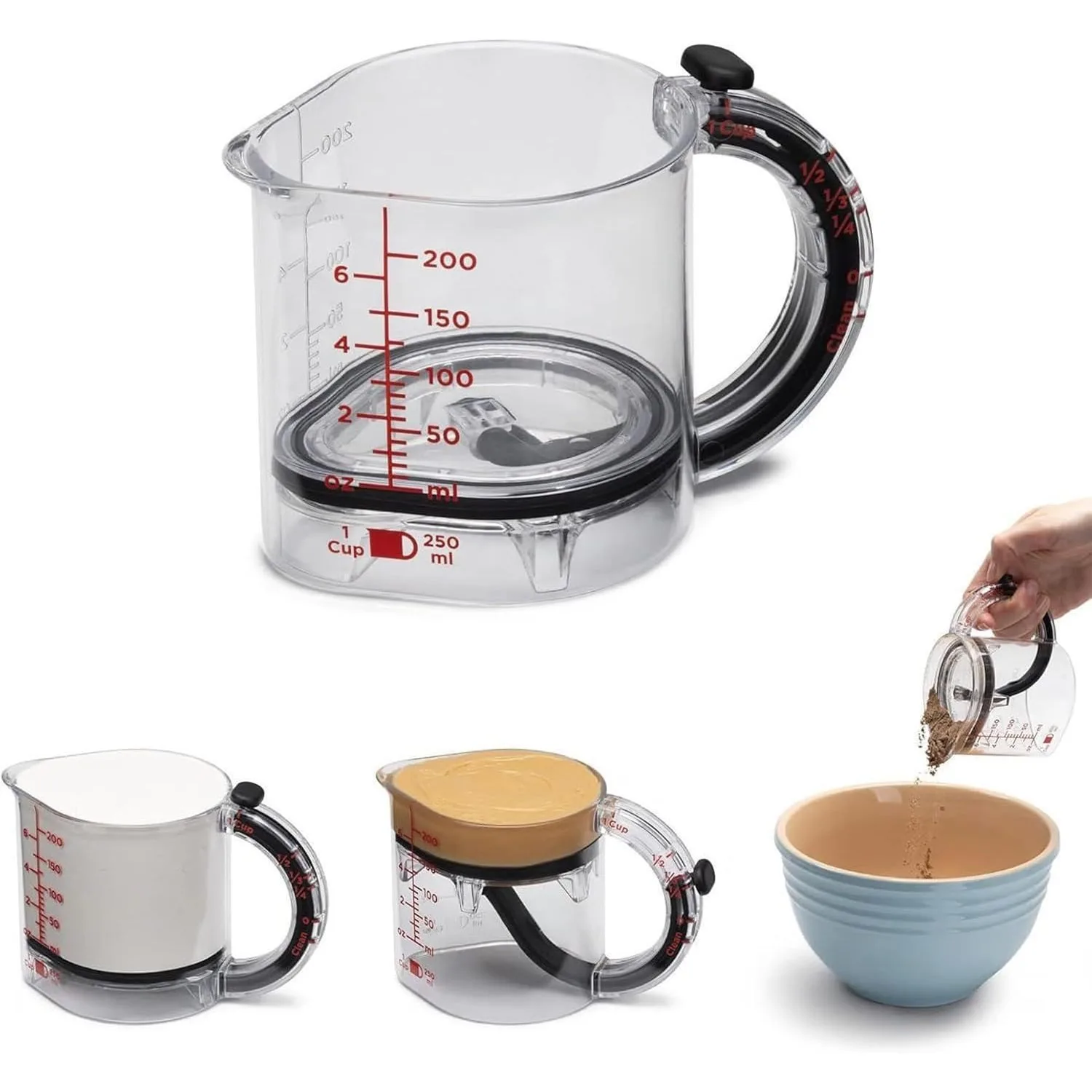 

All-in-one Adjustable Measuring Cup Multi Functional Home Baking Kitchen Bar Counter and Household Items