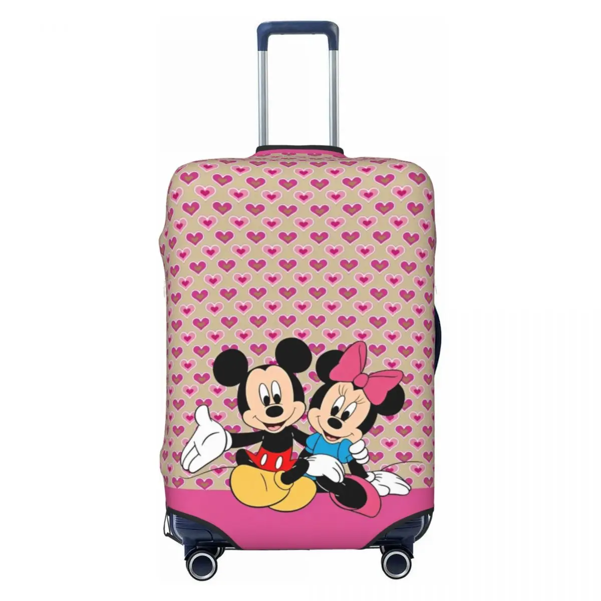 

Custom Travel Mickey Mouse Minnie Suitcase Cover Travel Protector Vacation Fun Luggage Case