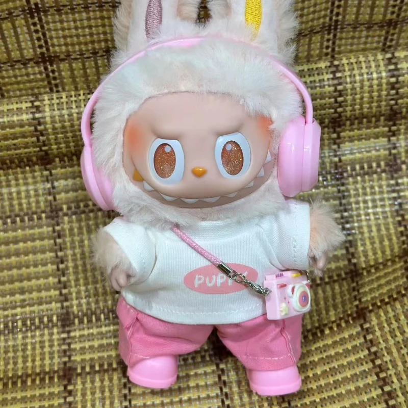 

[Без куклы] Для 17 см labubu, милые украшения, маленькие тряпки v1/v2/v3, детская одежда, крутой свитер, кукла, можно носить для аксессуаров labubu