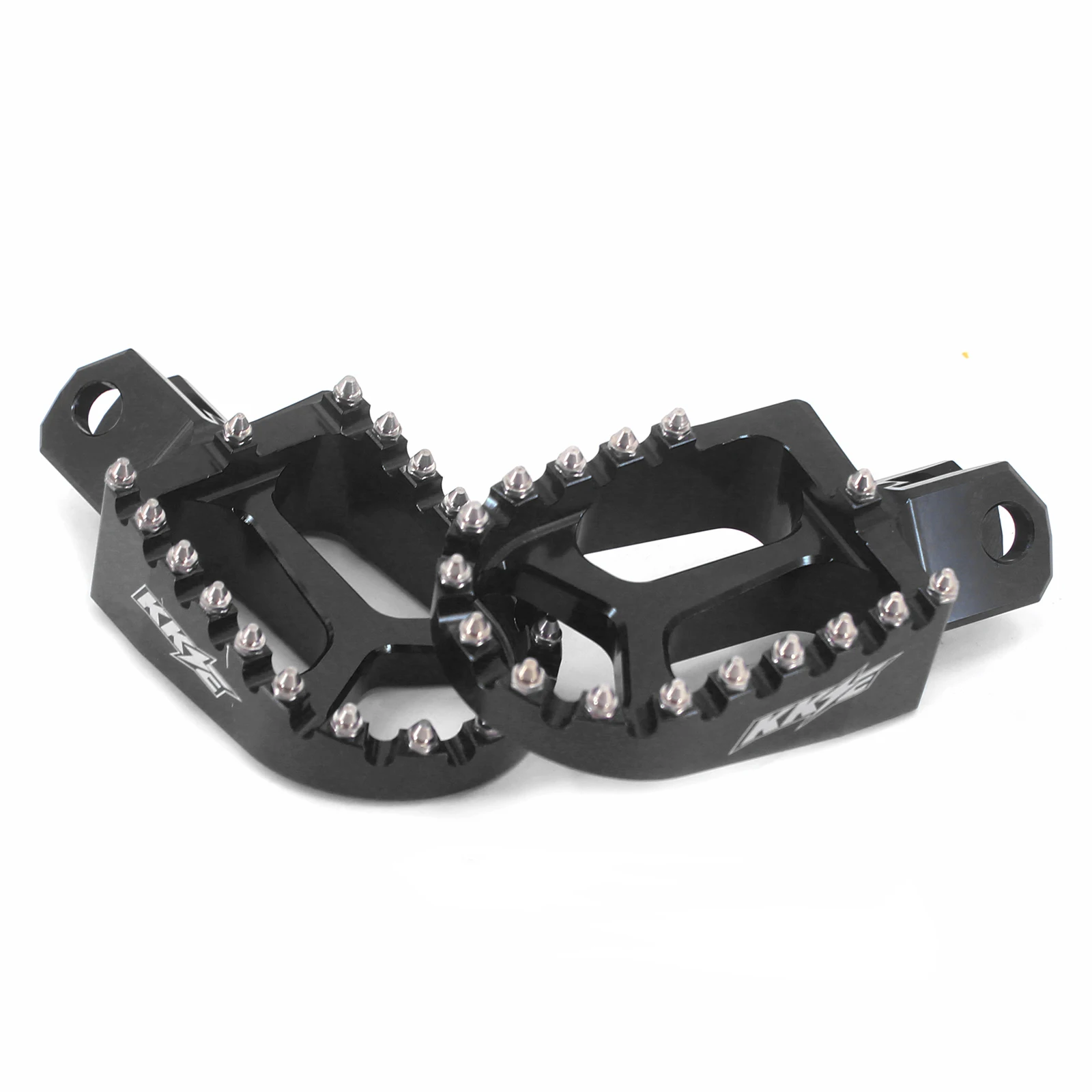 

STLF KKE CNC Motorcycle Aluminium Foot Pegs Supermoto Foot Pedals Rest Set Compatible With DRZ400 DRZ400E DRZ400S DRZ400