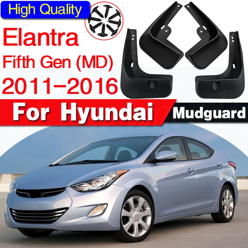 

Car Mudflaps for Hyundai Elantra MD 2011 2012 13 14 2015 2016 Fender Mud Guard Flap Splash Flaps Mudguards Mud Flaps Accessories