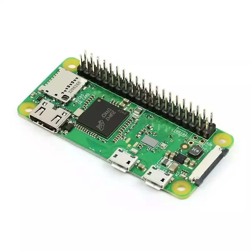 Carte Raspberry Pi ontariW, 1GHz, processeur monocœur, 512 Mo de RAM, WiFi, compatible Bluetooth, Pi 0 ontariWH, avec en-tête à broche, étui en option