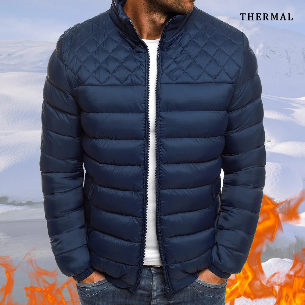 2023 Winter Men\'s Jacket Fleece Plush Thicken Coat Outdoor Zipper Jacket Casual Street Style Outwear Lightweight Male Clothing