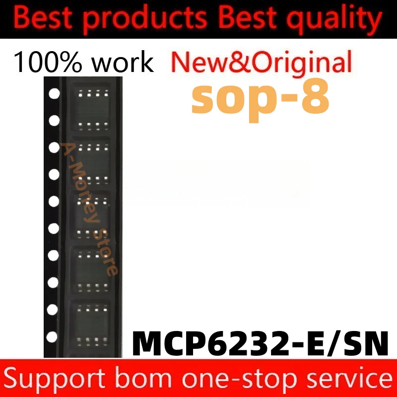 

(5pcs)MCP6232E MCP6232 MCP6232-E/SN sop-8