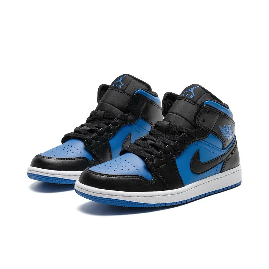 Air Jordan 1 MID Tênis masculino confortável de cano baixo tênis de skate