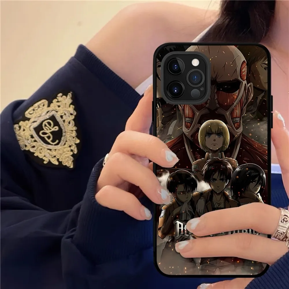 Anime Attack On Titan Phone Case For IPhone 15 8 7 6 6S Plus X SE 2020 XR XS 14 11 12 13 Mini Pro Max Mobile Case