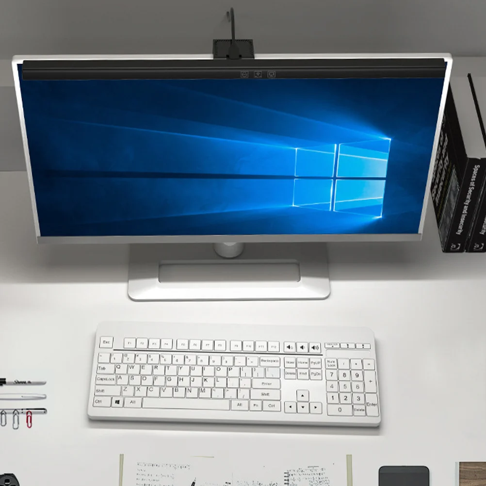 Monitor Lampe Bar Computer Bildschirm Augenschutz Licht Einstellbar Weiß Warm Natürliches Licht ABS PC Material