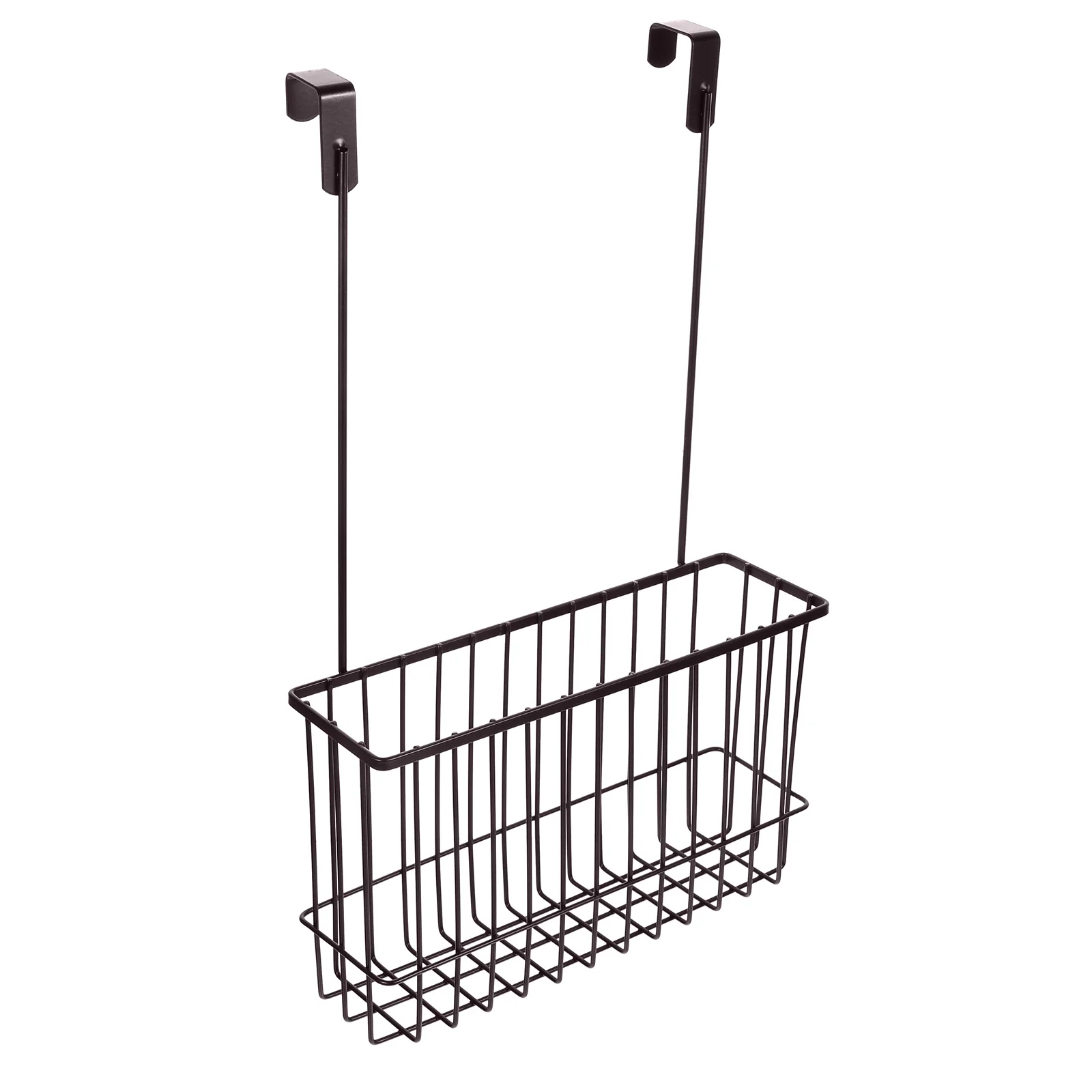 

Over Cabinet Door Organizer Carbon Steel Hanging Basket Kitchen Storage Rack Space Saver Wire Basket for Cutting Board Bakeware