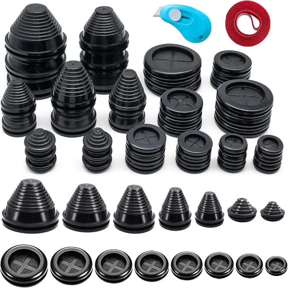 

Закрытая резиновая втулка Tower, круглая двусторонняя брандмауэр, комплект однотонных заглушек с закрытыми отверстиями, простые в использовании резиновые заглушки для отверстий