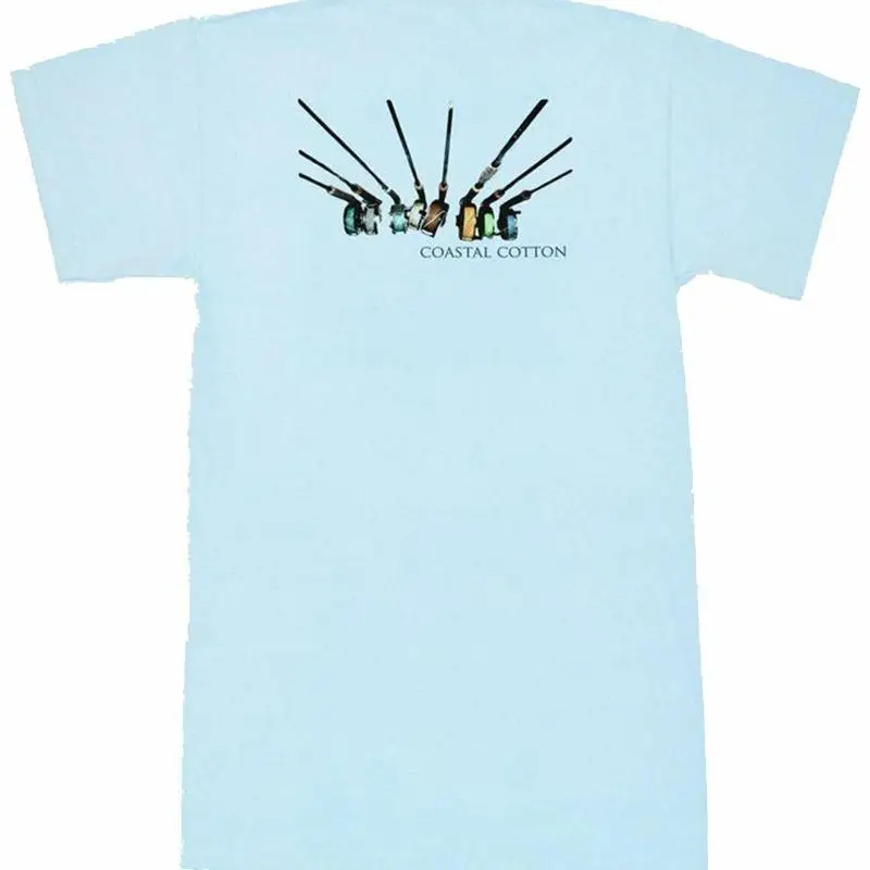 Coastal Cotton Bekleidung Reels Kurzärmelig Taschen T-Shirt