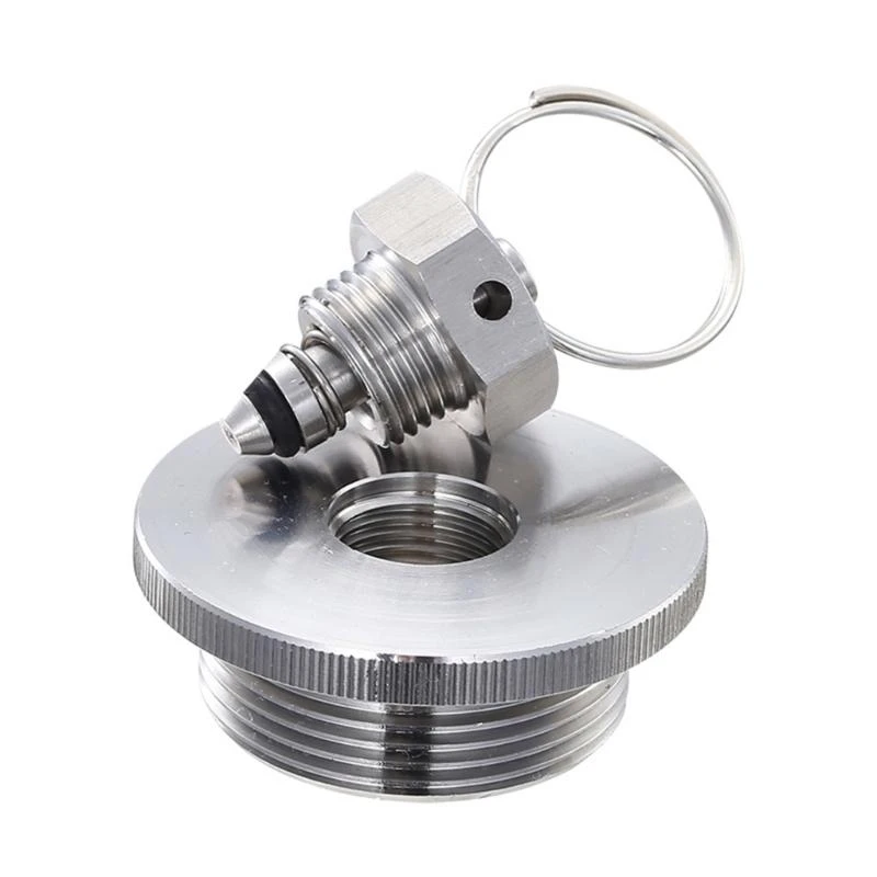 خيوط اثنين من غطاء ضغط التهوية مع صمامات تخفيف الضغط الملحق