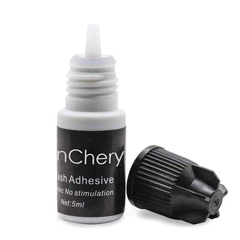 5ml Quick Dry False Eyelash Glue Dark-Black Waterproof Eyelash Extensions Glue Black Adhesive For Eyelashes Building Glue