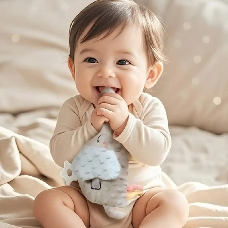 K8GF حديثي الولادة المريح Doll Placify Toy مع غطاء ذكي تقنية الاهتزاز القابلة للإزالة للطفل المهدئ في الليل