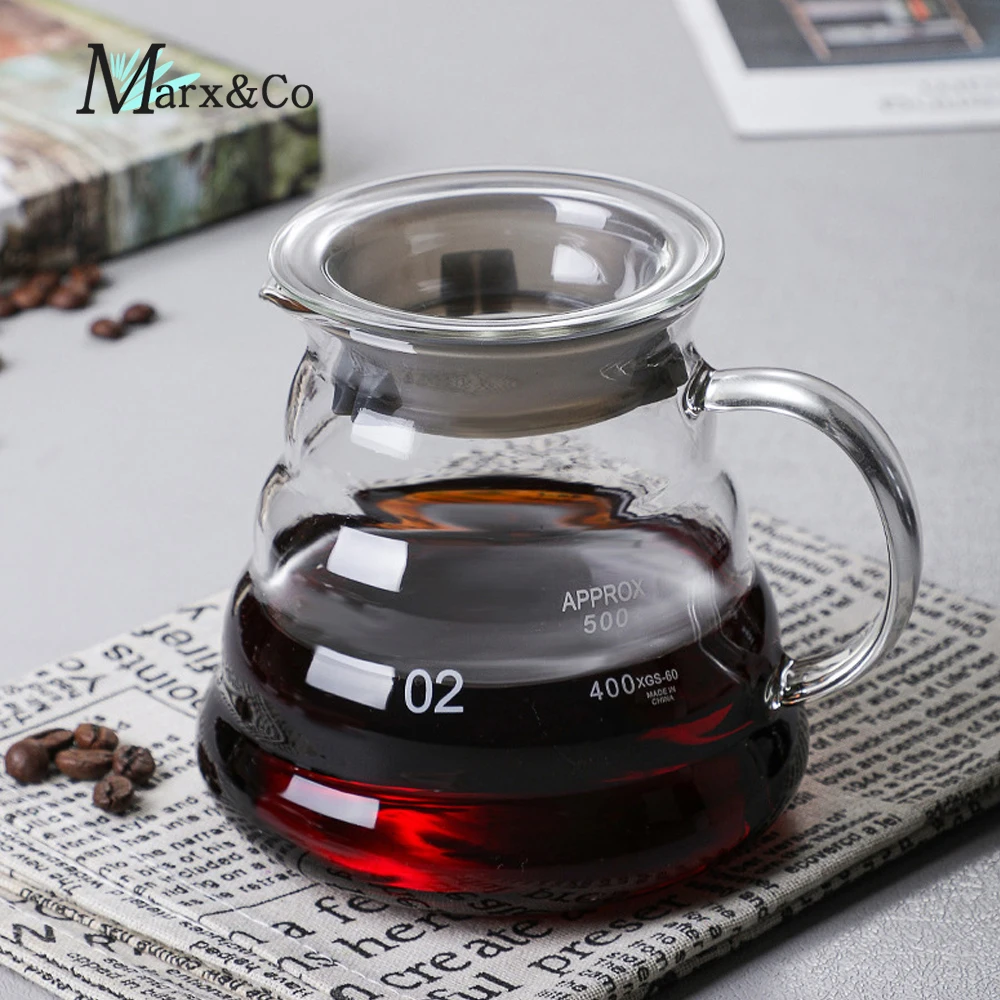 Glass Coffee Pot 600ml With Filter Drip Brewing Hot Brewer Coffee Kettle Cloud Shaped Kettle Coffee Brewer Utensils Teapot