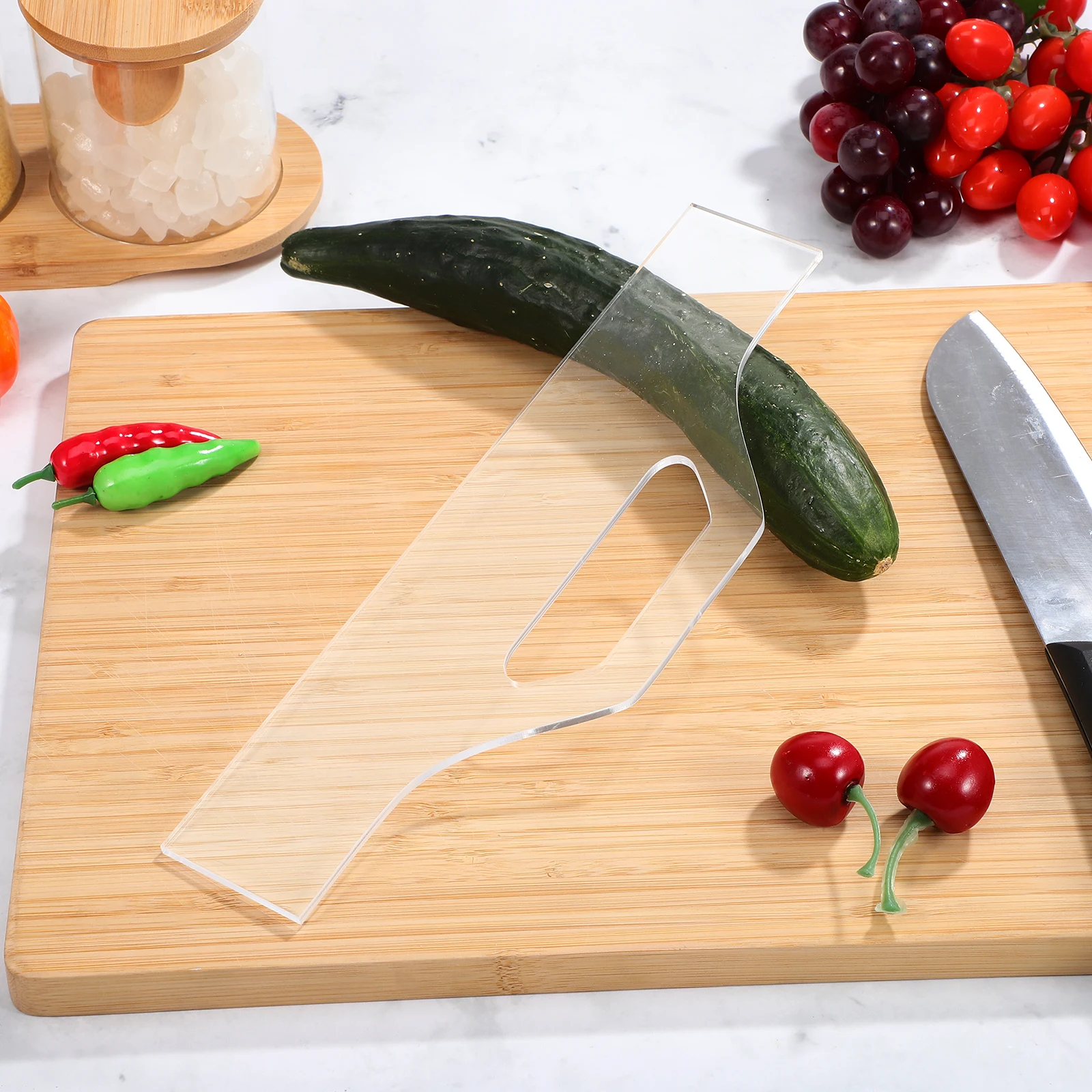 

Transparent Acrylic Cutting Board Handle Template 2 Kitchen Guide Charcuterie Board Stencil Tool