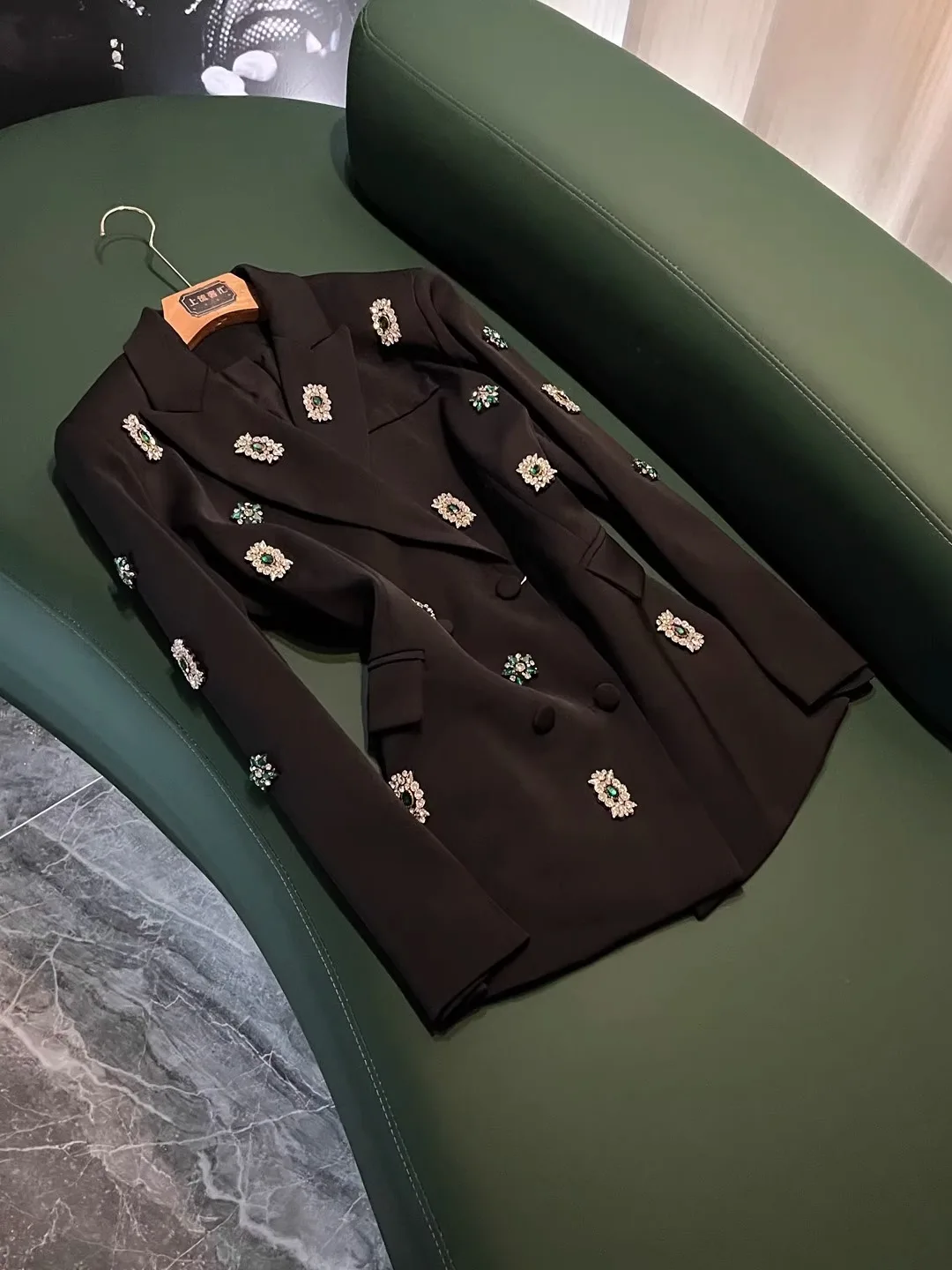 

Прямая свободная верхняя одежда в стиле пэчворк с эффектом похудения, ранняя зима, новый женский маленький костюм X76 Ele S...