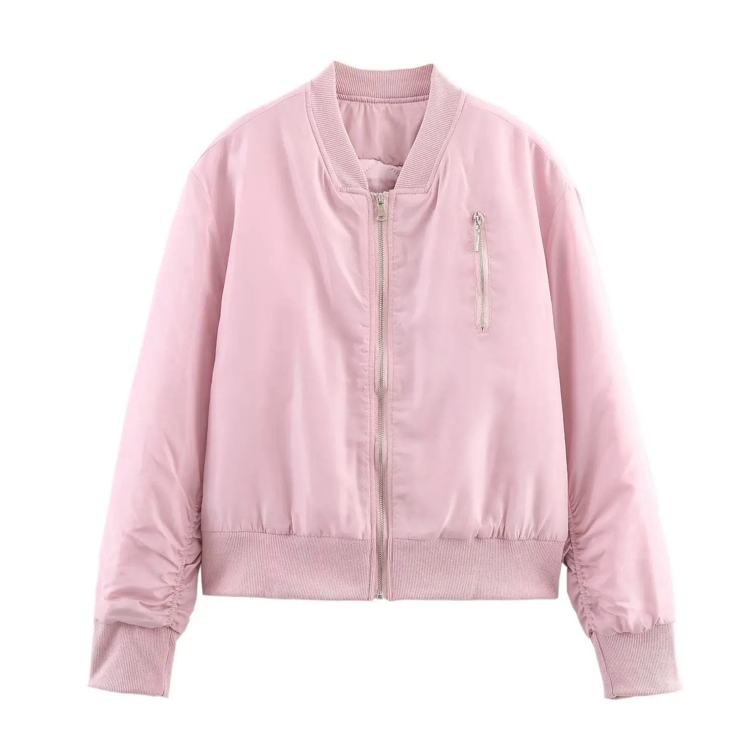 ملابس نسائية جديدة لعام 2025: سترة بأكمام طويلة وياقة واقفة متعددة الاستخدامات على الطراز الأوروبي والأمريكي #3