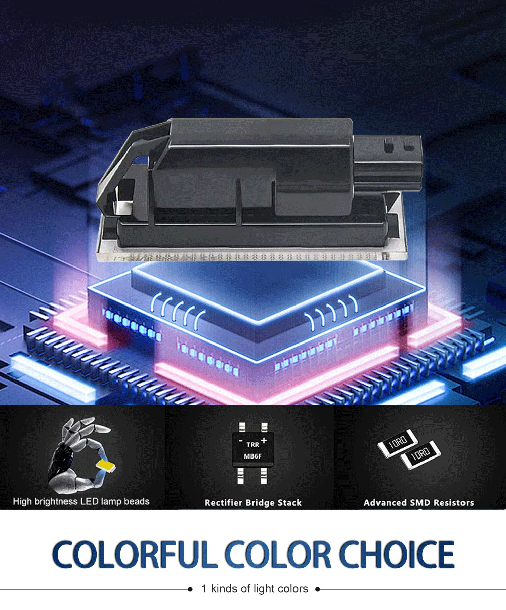2 Stück Auto-LED-Kennzeichenbeleuchtung Weiß für Renault Trafic 3 (X84) 2014 2015 2016 2017 2018 2019 2020 Canbus Fehlerfrei – Detail 4