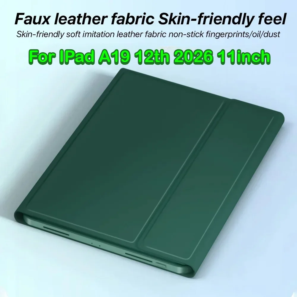 

2026 PU Leather Smart Case for IPad A19 12th Air 8 M4 M3 M2 Pro M5 11 13 12.9 A16 11th 10th Mini7 6 8.3 Cover with Pencil Holder