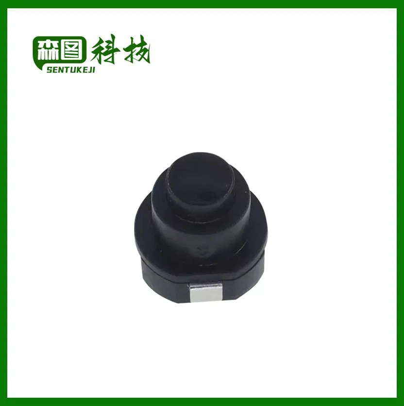 10PCS a lot Flashlight Torch Part Round Push Button Switch Black DC 30V 1A 10mm x 10mm (D*H)