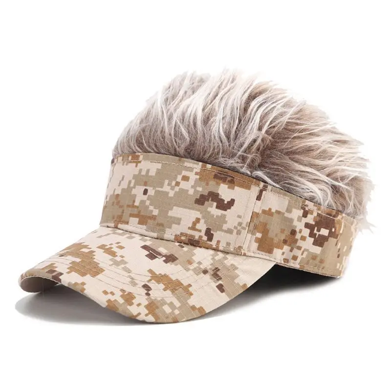 Cotton Baseball Camouflage for Sun for Protection Outdoor Fake Hair for Drop Shipping