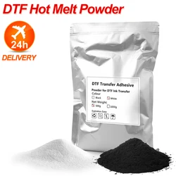 500g DTF Hot Melt Transfer Powder Black or White Adhesive  For Epson Direct To Film T-Shirt Printing Machine