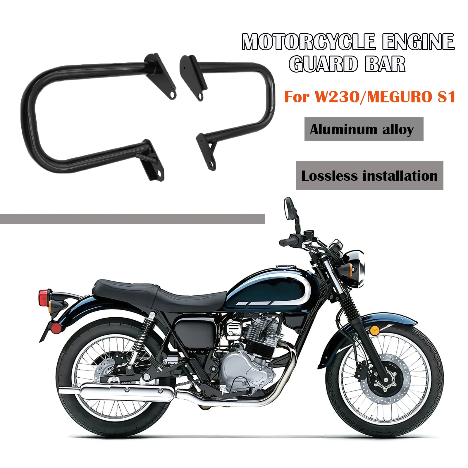 

Для Kawasaki Meguro S1 W230 2025 Новая защита двигателя мотоцикла, защита от аварии на шоссе, бампер, защитная рамка, аксессуары