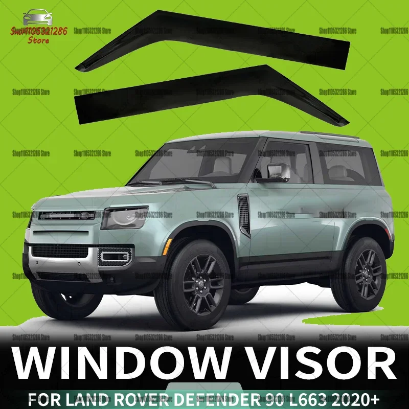 

Suitable for Land Rover Defender 110 Rain and Weatherproof Side Window Deflector Defender 90 Sun Visor Window Deflector