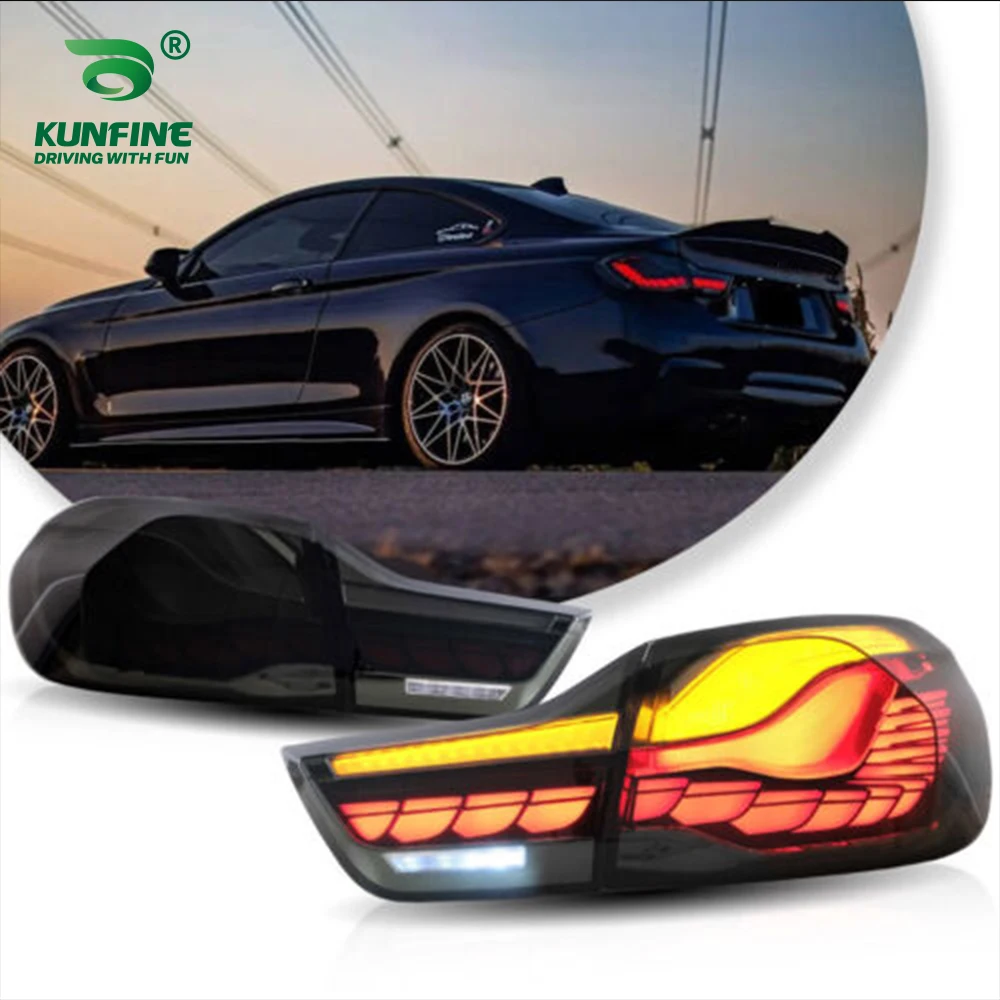 Pair Of Car Tail Light Assembly For BMW M4 4 Series 2014-2020 Taillight Brake Light Car led Flowing Water Tail light Tuning