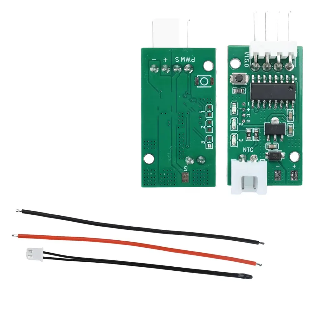 Fan Speed Governor 5V 12V 4-Wire PWM Fan Temperature Controller Auto Speed Adjustment Silent Cooler Duty Cycle 5-15V NTC Probe