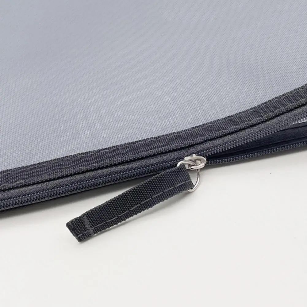 Hanging File Organizer Durable Nylon A4 File Holder Portable Space-saving Bag for School Office with Zipper Closure for Students