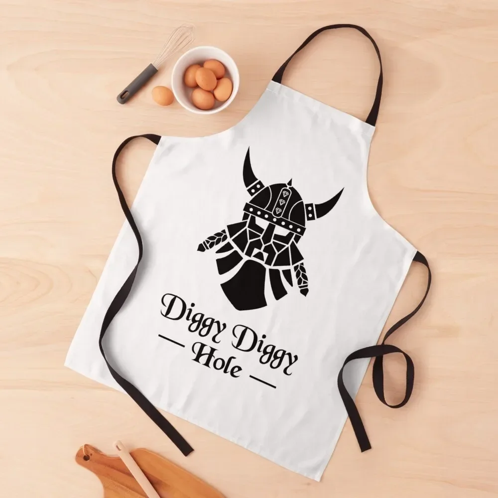 Dwarf diggy hole Apron kitchen clothes Kitchen Apras Man Kitchen Tools Accessories Apron