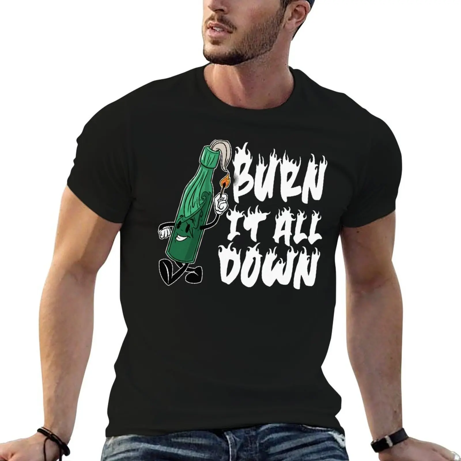 Burn It All Down T-Shirt essential t shirt heavyweights mens clothing