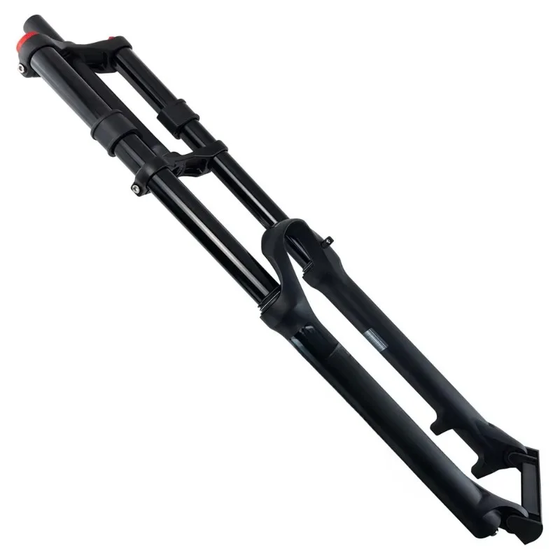 26-Inch 27.5-inch 29-inch aluminum manual mountain bike air suspension downhill double crown fork, travel 180mm